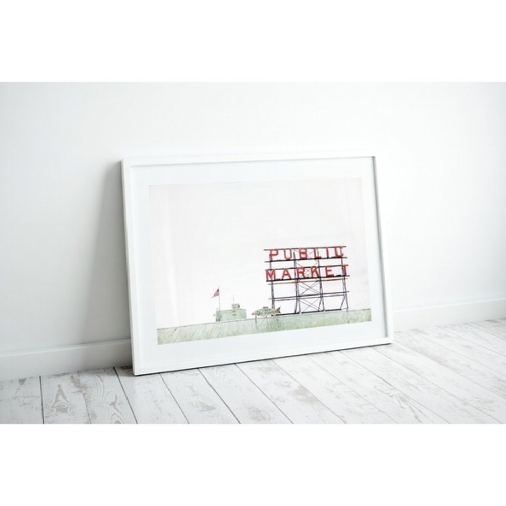 Seattle Public Market Sign Photography Print, Pike Place Wall Art Size 8x10 - Picture 2 of 4